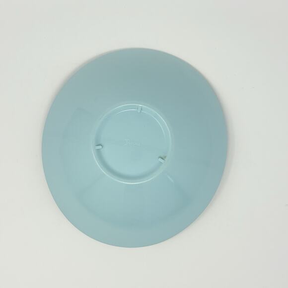 Fostoria Melamine Oval Divided 10" Dish Bowl Baby Blue MCM Vtg Granny Core Retro - Picture 4 of 5